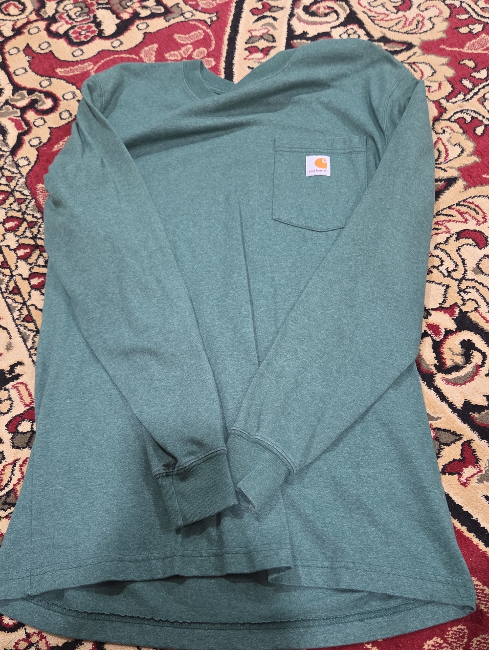 Carhartt Men's Long-Sleeve Pocket Sweater - Green